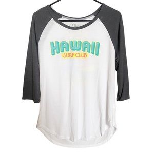 Disney Lilo & Stitch Surf Club Raglan Baseball T-shirt XL